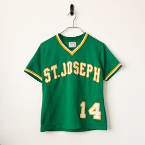 Super Rare True Vintage 70's St Joseph School Jersey Shirt Made In USA